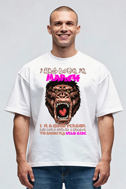 Printees Tricou Oversize - Born Wild March