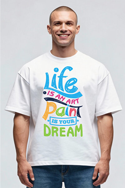 Printees Tricou Oversize - Pain