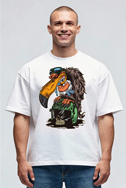 Printees Tricou Oversize - Army Eagle