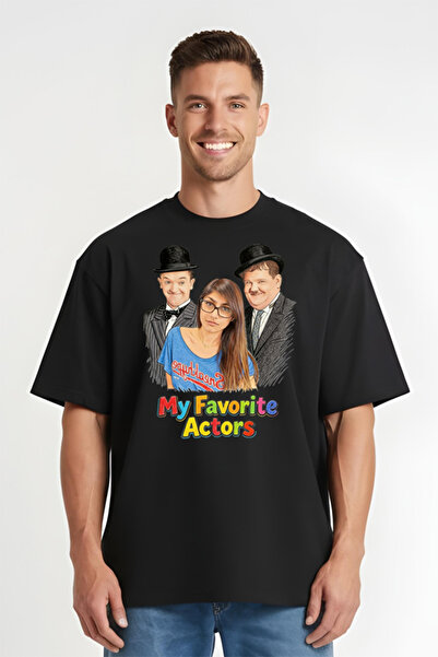 Printees Tricou Oversize - My Favorite Actors