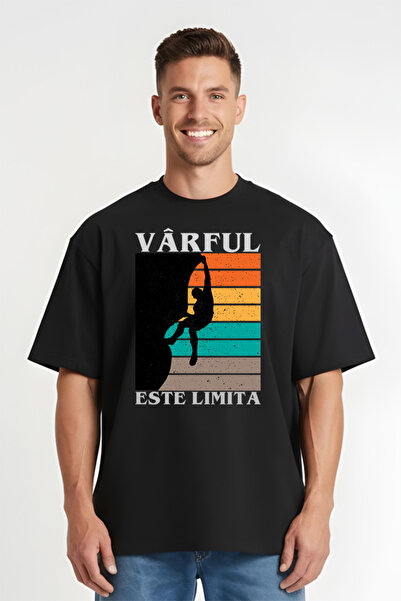 Printees Tricou Oversize - Varful Este Limita