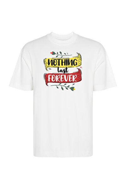 Printees Tricou Oversize - Nathing Last Forever