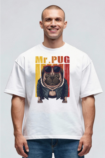 Printees Tricou Oversize - Pug