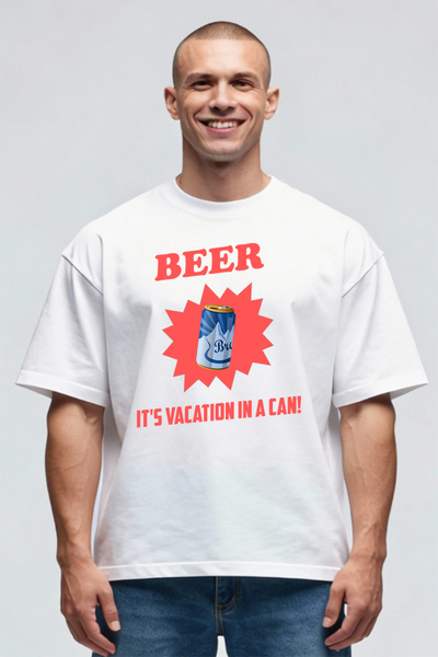 Printees Tricou Oversize - Beer Vacation