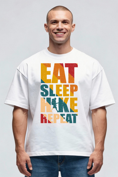 Printees Tricou Oversize - Hike Repeat