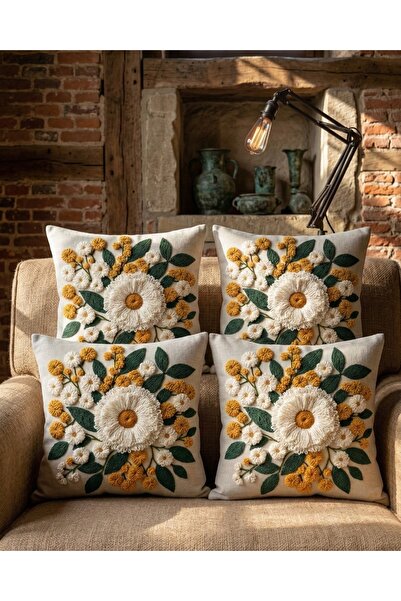 menesahome Punch Nakış Görünümul Grădina cu flori cu model Set decorativ de i...