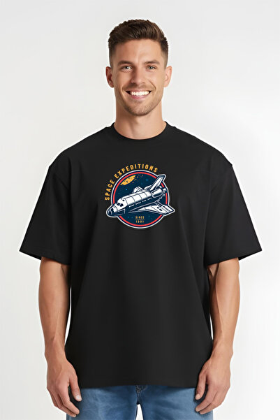 Printees Tricou Oversize - Space Expeditions