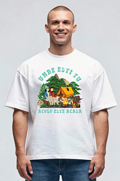Printees Tricou Oversize - Tu Esti Acasa