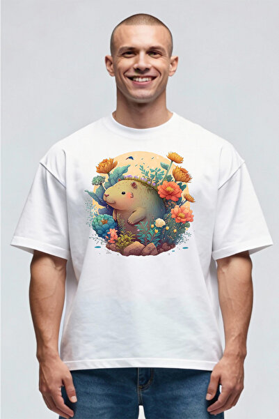 Printees Tricou Oversize - Capybara