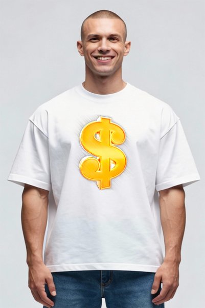 Printees Tricou Oversize - Dollar