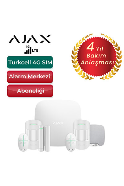 Ajax Hub 2 4g Sim Kartlı 2 Adet Kameralı Hareket Dedektörü
