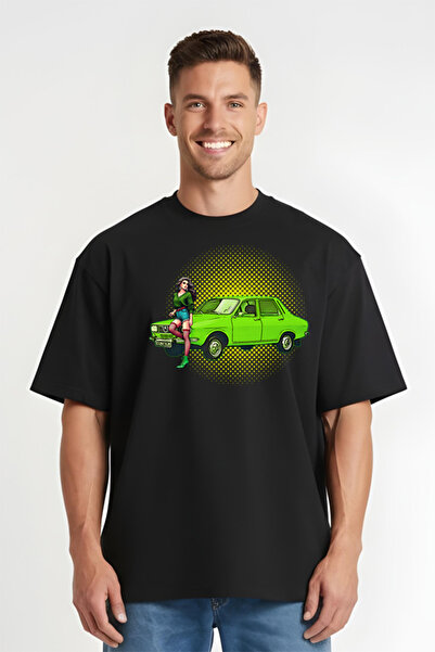 Printees Tricou Oversize - Dacia