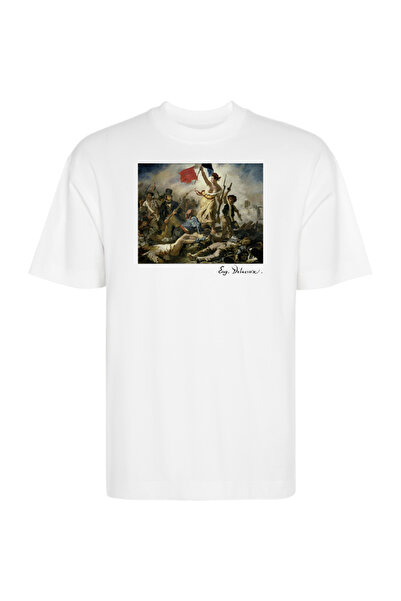 Printees Tricou Oversize - Libertatea conducând poporul
