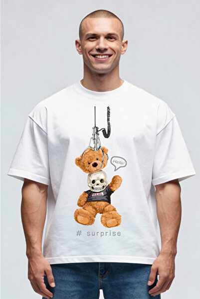 Printees Tricou Oversize - Surprise Teddy Bear