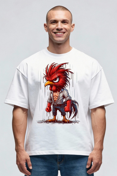 Printees Tricou Oversize - Pui Plouat