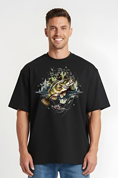 Printees Oversize T-shirt - Fish