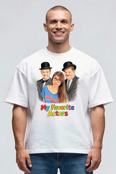 Printees Tricou Oversize - My Favorite Actors