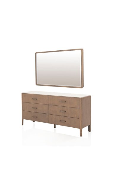 Midas Furniture خزانة ملابس ميلوني، لون بني فاتح