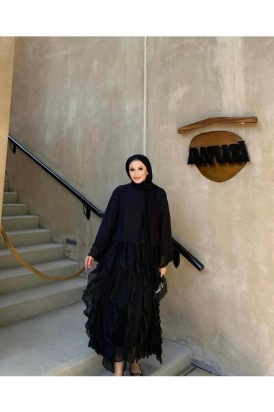 Sara Deluxe Firfir Stylish Tunic with Detailed Skirt Double Set