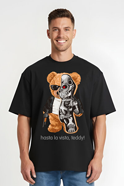 Printees Tricou Oversize - Hasta Vista Teddy Bear
