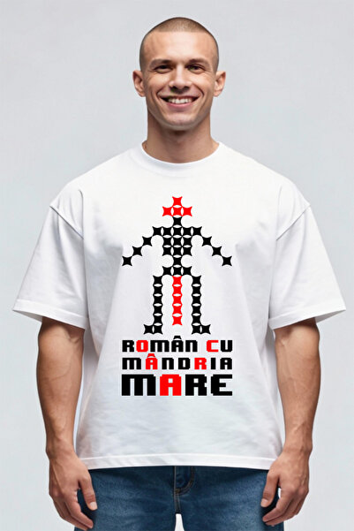 Printees Tricou Oversize - Român Cu Mândrie Mare
