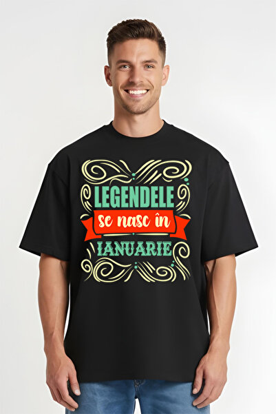 Printees Tricou Oversize - Legnde Ianuarie