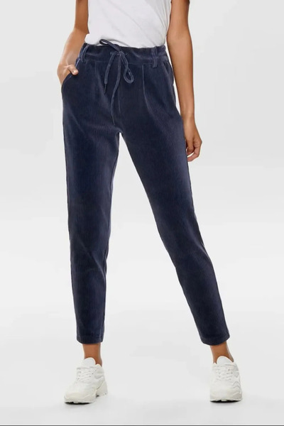 ONLY Women's Dark Navy Blue Trousers 15358355