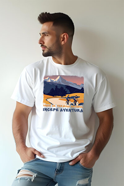 Printees Tricou Oversize - Aventura pe bicicletă