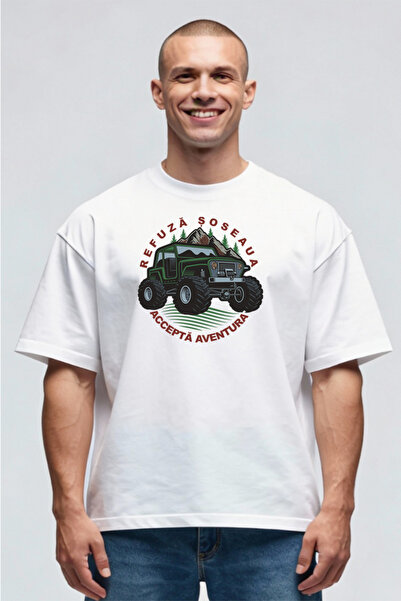 Printees Tricou Oversize - Refuză Soseaua