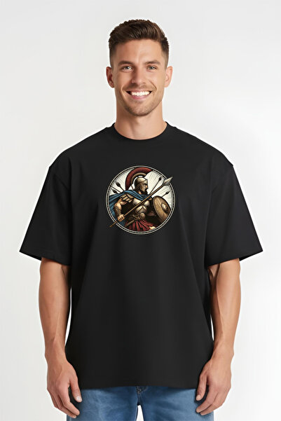 Printees Tricou Oversize - Luptator Spartan