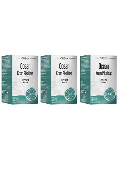 Ocean Chrome Picolinate 200 Mcg 90 Capsules 3 Boxes