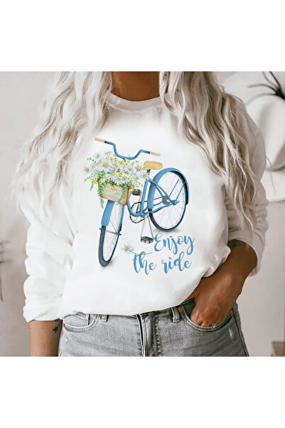 Kartier White Women's Blouse Enjoy The Ride