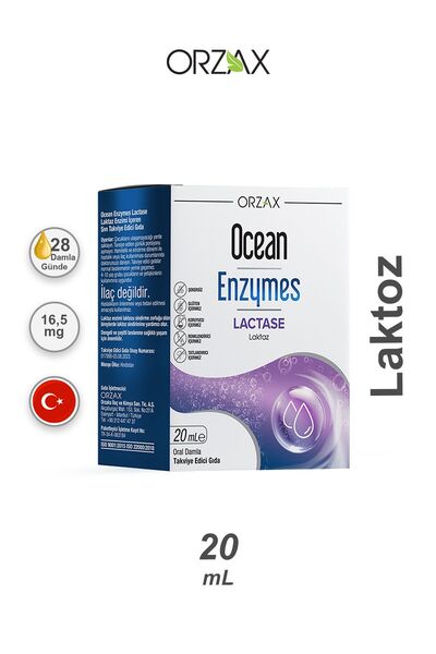 Orzax Ocean Enzymes Lactase Lactose Drops 20 ml