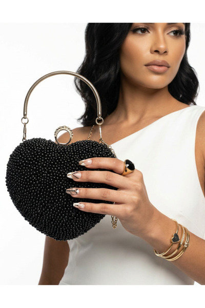 Çanta Trend Rochie de seară model geantă pentru femei, cu pietre și inimioare...