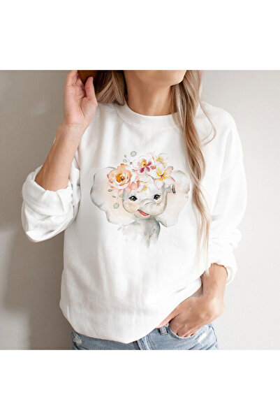 Kartier Bluza Dama Alba Paint Elephant