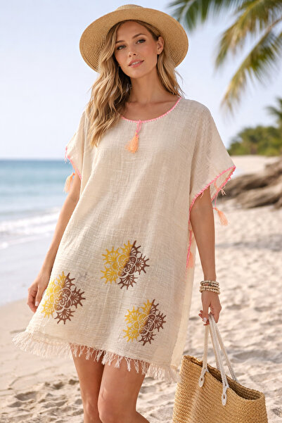 cottonheim Müslin Pareo / Plaj Elbisesi – %100 Pamuk