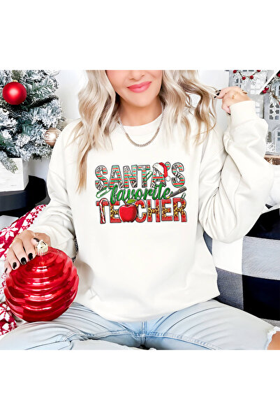 Kartier Women's White Santa Teacher Blouse