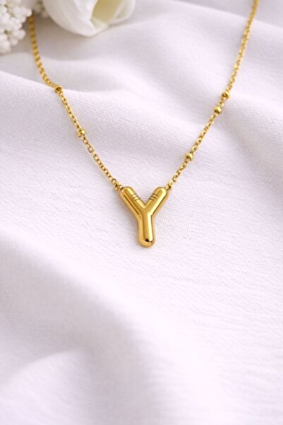 Archhazel Jewelery Letter Y Balloon Model Steel Necklace
