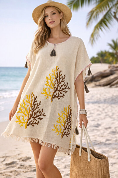 cottonheim Müslin Pareo / Plaj Elbisesi – %100 Pamuk