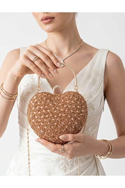 Çanta Trend Rochie de seară model geantă pentru femei, cu pietre și inimioare...