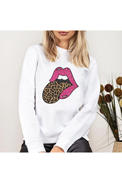 Kartier Leo Lips White Women's Blouse