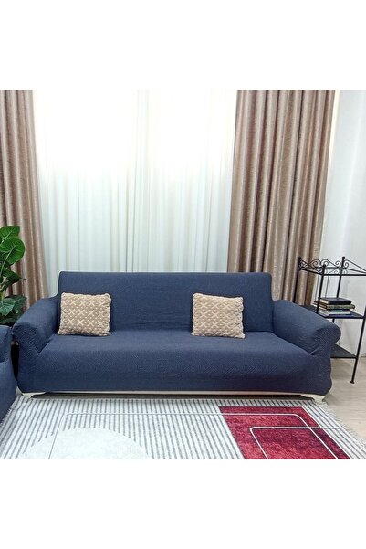 nurluk Jalakri Su Patterned 3-Seater Sofa with One Elastic Cover, Stretchy Ve...