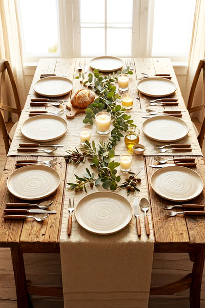 Ela&Elis Lunvera Akasya Strappy 30-Piece Fork Spoon Knife Set – Stainless Ste...