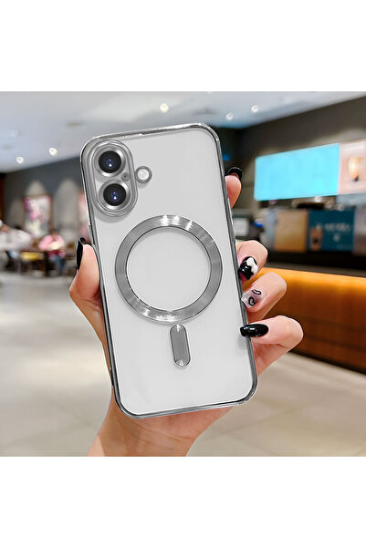 Hontinga غطاء هاتف لاسلكي شفاف من السيليكون الناعم متوافق مع آيفون 16 من ماجسيف