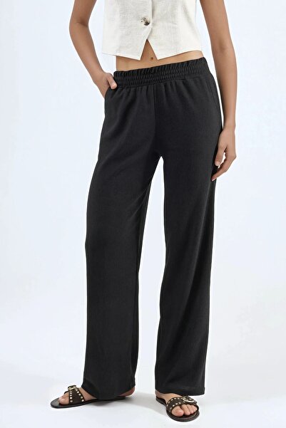 Hiccup Straight Leg Textured Pants Ellie Collection