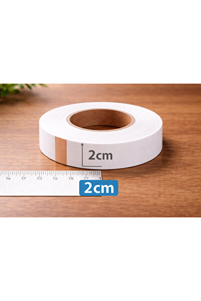 ÖZBURAK Paça Telası -Çift Taraflı Yapışkan Tela 10 Mt - Eni 2cm A Kalite