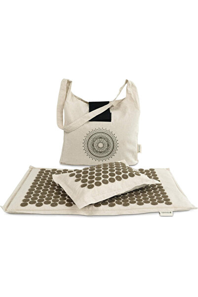 Navaris Set de masaj cu presopunctură, pernă și covoraș, fibre de cocos și co...