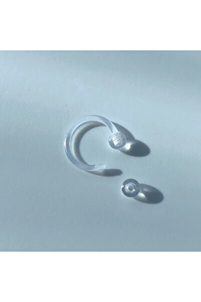 Ma.re accessories Şeffaf Silikon At Nalı Piercing