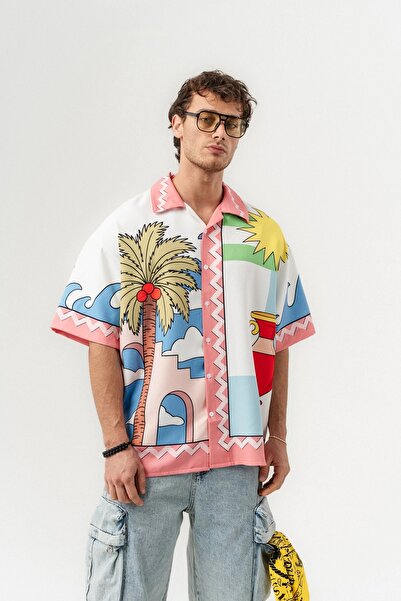 go gang own Calypso Apaş Яка с къси ръкави и широка кройка