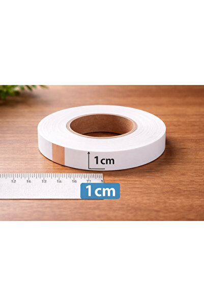 ÖZBURAK Paça Telası - Çift Taraflı Yapışkan Tela 10 Metre -Eni 1 Cm